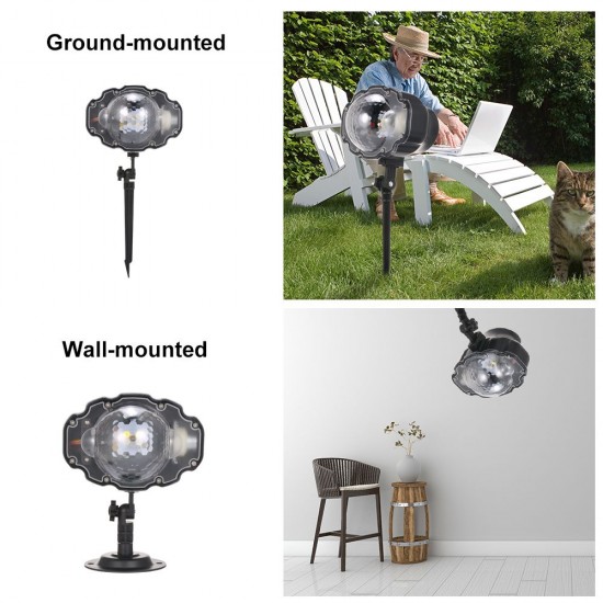 Christmas Snowflake Projector Lights Waterproof Indoor Outdoor Landscape Snow Lamp with Remote Control for Xmas Halloween Festival Party Deco Christmas Snowflake Projector Lights Waterproof Indoor Outdoor Landscape Snow Lamp with Remote Control for Xmas Halloween Festival Party Deco