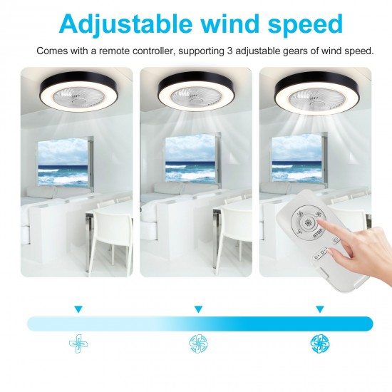 Lixada FS0030 Ceiling Fan with Lighting with Remote Control Fan Lamp 3-Color Light 3-Speed Wind LED Lighting for Bedroom Living Room Dining Room Lixada FS0030 Ceiling Fan with Lighting with Remote Control Fan Lamp 3-Color Light 3-Speed Wind LED Lighting for Bedroom Living Room Dining Room