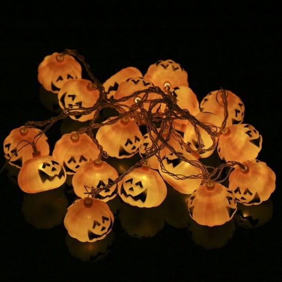 20LEDs 16.4ft Pumpkin String Light Lamp for Halloween Christmas Party Festival Decoration 20LEDs 16.4ft Pumpkin String Light Lamp for Halloween Christmas Party Festival Decoration