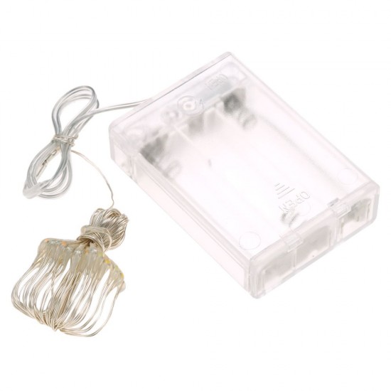 4.5V 6W 10 Meters 100 LED Fairy String Light Battery Powered Operated IP65 Water Resistance Twistable Bendable Flexible Multi-color for Christmas Xmas Festival Holiday Home Party Theme Restaurant Pub Club Bar Decoration Gift Present 4.5V 6W 10 Meters 100 LED Fairy String Light Battery Powered Operated IP65 Water Resistance Twistable Bendable Flexible Multi-color for Christmas Xmas Festival Holiday Home Party Theme Restaurant Pub Club Bar Decoration Gift Present