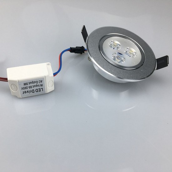 9W LED Downlight Ceiling Lamp Spot Light Recessed AC85-265V Lamp + LED Driver for Home Illumination (Warm white) 9W LED Downlight Ceiling Lamp Spot Light Recessed AC85-265V Lamp + LED Driver for Home Illumination (Warm white)
