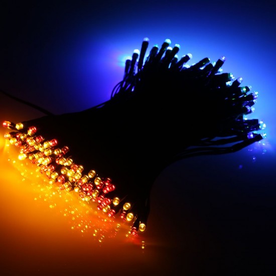 Solar Powered String Light 100/200 LEDs 2 Lighting Modes Christmas Lights IP65 Water-resistant Outdoor Hanging Fairy Lighting for Holiday Party Living Room Garden Patio Solar Powered String Light 100/200 LEDs 2 Lighting Modes Christmas Lights IP65 Water-resistant Outdoor Hanging Fairy Lighting for Holiday Party Living Room Garden Patio