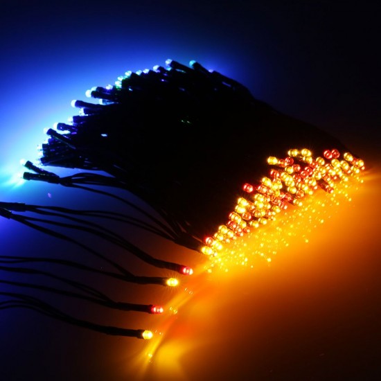 Solar Powered String Light 100/200 LEDs 2 Lighting Modes Christmas Lights IP65 Water-resistant Outdoor Hanging Fairy Lighting for Holiday Party Living Room Garden Patio Solar Powered String Light 100/200 LEDs 2 Lighting Modes Christmas Lights IP65 Water-resistant Outdoor Hanging Fairy Lighting for Holiday Party Living Room Garden Patio
