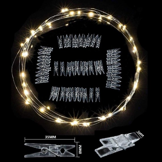 10M 100 Lamp Beads 8 Modes Warm White Fairy String Light Photo Clip Hanging Pictures Cards Memos Artwork 10M 100 Lamp Beads 8 Modes Warm White Fairy String Light Photo Clip Hanging Pictures Cards Memos Artwork