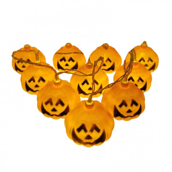 1.5m H-alloween 10 LEDs Pump-kin String Lights Lovely Mini Lantern Lamp Home Party Christmas Decors 1.5m H-alloween 10 LEDs Pump-kin String Lights Lovely Mini Lantern Lamp Home Party Christmas Decors