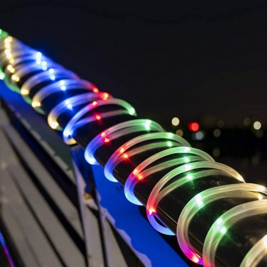 Leds Solar Rope Lights Outdoor 8 Modes Waterproof Tube Lamp with Touching Switch for Garden Yard Fence Walkway Festival Party Leds Solar Rope Lights Outdoor 8 Modes Waterproof Tube Lamp with Touching Switch for Garden Yard Fence Walkway Festival Party