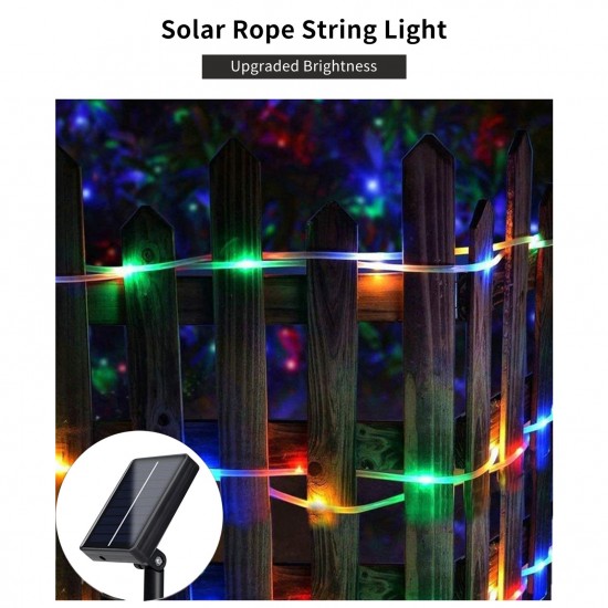 Leds Solar Rope Lights Outdoor 8 Modes Waterproof Tube Lamp with Touching Switch for Garden Yard Fence Walkway Festival Party Leds Solar Rope Lights Outdoor 8 Modes Waterproof Tube Lamp with Touching Switch for Garden Yard Fence Walkway Festival Party