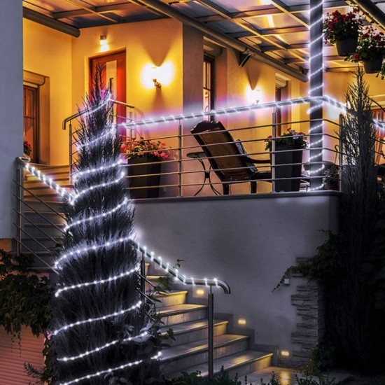 Leds Solar Rope Lights Outdoor 8 Modes Waterproof Tube Lamp with Touching Switch for Garden Yard Fence Walkway Festival Party Leds Solar Rope Lights Outdoor 8 Modes Waterproof Tube Lamp with Touching Switch for Garden Yard Fence Walkway Festival Party