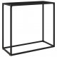 Console Table Black 80x35x75 cm Tempered Glass Console Table Black 80x35x75 cm Tempered Glass