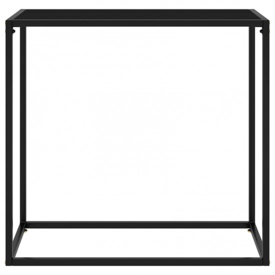 Console Table Black 80x35x75 cm Tempered Glass Console Table Black 80x35x75 cm Tempered Glass