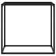 Console Table Black 80x35x75 cm Tempered Glass Console Table Black 80x35x75 cm Tempered Glass