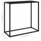 Console Table Black 80x35x75 cm Tempered Glass Console Table Black 80x35x75 cm Tempered Glass