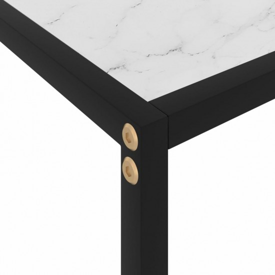 Console Table White 100x35x75 cm Tempered Glass Console Table White 100x35x75 cm Tempered Glass