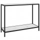 Console Table White 100x35x75 cm Tempered Glass Console Table White 100x35x75 cm Tempered Glass