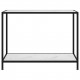 Console Table White 100x35x75 cm Tempered Glass Console Table White 100x35x75 cm Tempered Glass