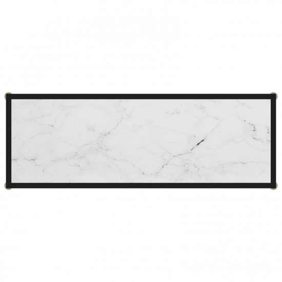 Console Table White 100x35x75 cm Tempered Glass Console Table White 100x35x75 cm Tempered Glass
