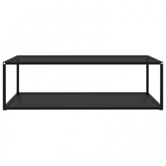 Coffee Table Black 120x60x35 cm Tempered Glass Coffee Table Black 120x60x35 cm Tempered Glass