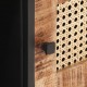Coffee Table 90x50x35 cm Rough Mango Wood and Natural Cane Coffee Table 90x50x35 cm Rough Mango Wood and Natural Cane