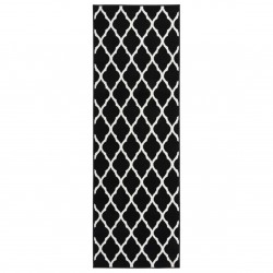 Runner Rug BCF Black and White 80x250 cm