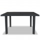 Garden Table Anthracite 126x76x72 cm Plastic Garden Table Anthracite 126x76x72 cm Plastic