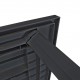 Garden Table Anthracite 126x76x72 cm Plastic Garden Table Anthracite 126x76x72 cm Plastic