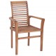 Stacking Dining Chairs 2 pcs Solid Teak Stacking Dining Chairs 2 pcs Solid Teak
