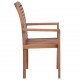 Stacking Dining Chairs 2 pcs Solid Teak Stacking Dining Chairs 2 pcs Solid Teak