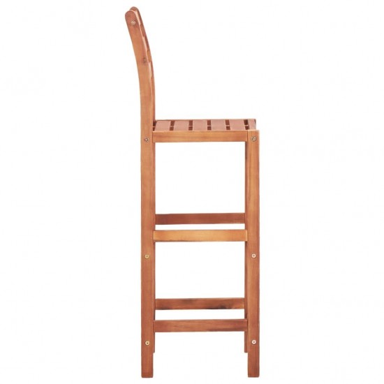 Bar Chairs 2 pcs Solid Acacia Wood Bar Chairs 2 pcs Solid Acacia Wood