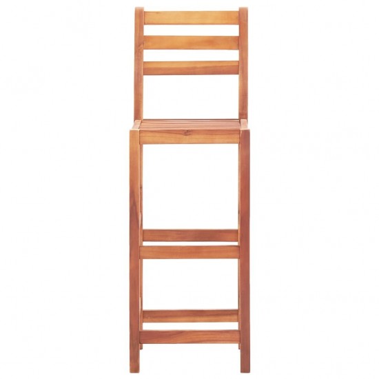 Bar Chairs 2 pcs Solid Acacia Wood Bar Chairs 2 pcs Solid Acacia Wood
