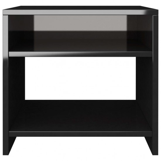 Bedside Cabinet High Gloss Black 40x30x40 cm Chipboard Bedside Cabinet High Gloss Black 40x30x40 cm Chipboard