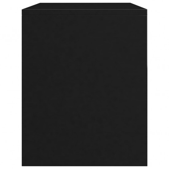 Bedside Cabinet High Gloss Black 40x30x40 cm Chipboard Bedside Cabinet High Gloss Black 40x30x40 cm Chipboard