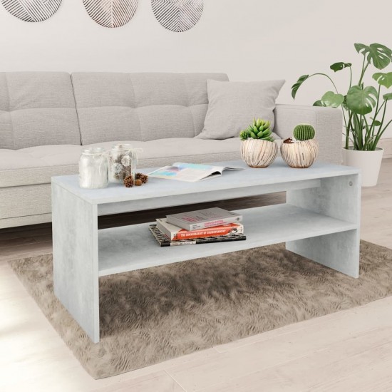 Coffee Table Concrete Grey 100x40x40 cm Chipboard Coffee Table Concrete Grey 100x40x40 cm Chipboard