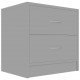 Bedside Cabinet High Gloss Grey 40x30x40 cm Chipboard Bedside Cabinet High Gloss Grey 40x30x40 cm Chipboard