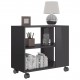 Side Table High Gloss Grey 70x35x55 cm Engineered Wood Side Table High Gloss Grey 70x35x55 cm Engineered Wood