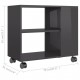 Side Table High Gloss Grey 70x35x55 cm Engineered Wood Side Table High Gloss Grey 70x35x55 cm Engineered Wood