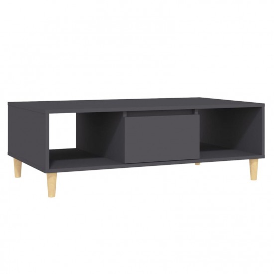 Coffee Table Grey 103.5x60x35 cm Chipboard Coffee Table Grey 103.5x60x35 cm Chipboard