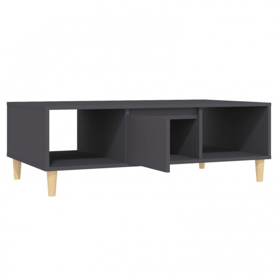 Coffee Table Grey 103.5x60x35 cm Chipboard Coffee Table Grey 103.5x60x35 cm Chipboard