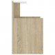 Bed Cabinet White and Sonoma Oak 40x35x60 cm Chipboard Bed Cabinet White and Sonoma Oak 40x35x60 cm Chipboard