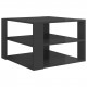 Coffee Table High Gloss Grey 60x60x40 cm Chipboard Coffee Table High Gloss Grey 60x60x40 cm Chipboard