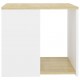 Side Table Sonoma Oak and White 50x50x45 cm Chipboard Side Table Sonoma Oak and White 50x50x45 cm Chipboard