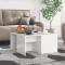 Coffee Tables 4 pcs High Gloss White 33x33x33 cm Chipboard