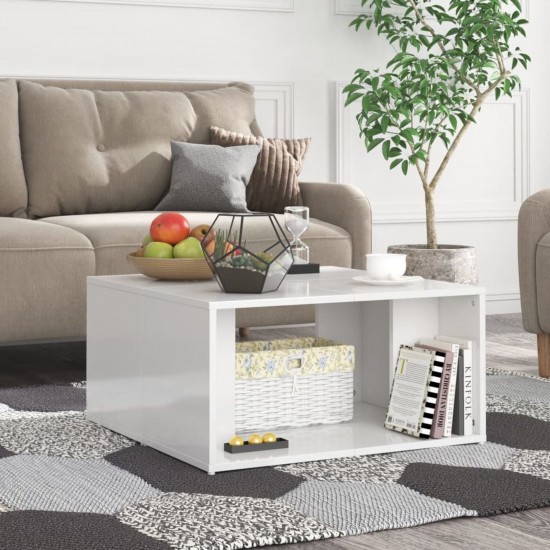 Coffee Tables 4 pcs High Gloss White 33x33x33 cm Chipboard Coffee Tables 4 pcs High Gloss White 33x33x33 cm Chipboard