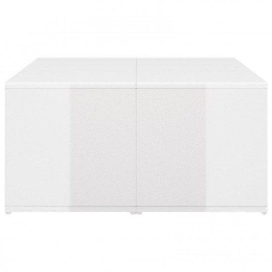 Coffee Tables 4 pcs High Gloss White 33x33x33 cm Chipboard Coffee Tables 4 pcs High Gloss White 33x33x33 cm Chipboard