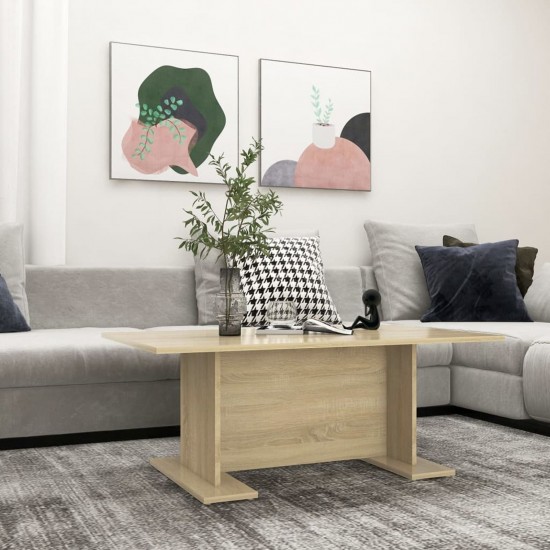 Coffee Table Sonoma Oak 103.5x60x40 cm Chipboard Coffee Table Sonoma Oak 103.5x60x40 cm Chipboard