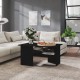 Coffee Table Black 90x60x46.5 cm Chipboard Coffee Table Black 90x60x46.5 cm Chipboard