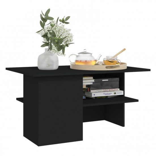 Coffee Table Black 90x60x46.5 cm Chipboard Coffee Table Black 90x60x46.5 cm Chipboard
