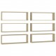 Wall Cube Shelves 6 pcs Sonoma Oak 80x15x26.5 cm Chipboard Wall Cube Shelves 6 pcs Sonoma Oak 80x15x26.5 cm Chipboard