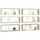 Wall Cube Shelves 6 pcs Sonoma Oak 80x15x26.5 cm Chipboard Wall Cube Shelves 6 pcs Sonoma Oak 80x15x26.5 cm Chipboard