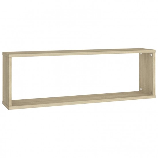 Wall Cube Shelves 6 pcs Sonoma Oak 80x15x26.5 cm Chipboard Wall Cube Shelves 6 pcs Sonoma Oak 80x15x26.5 cm Chipboard