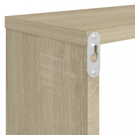 Wall Cube Shelves 6 pcs Sonoma Oak 80x15x26.5 cm Chipboard Wall Cube Shelves 6 pcs Sonoma Oak 80x15x26.5 cm Chipboard